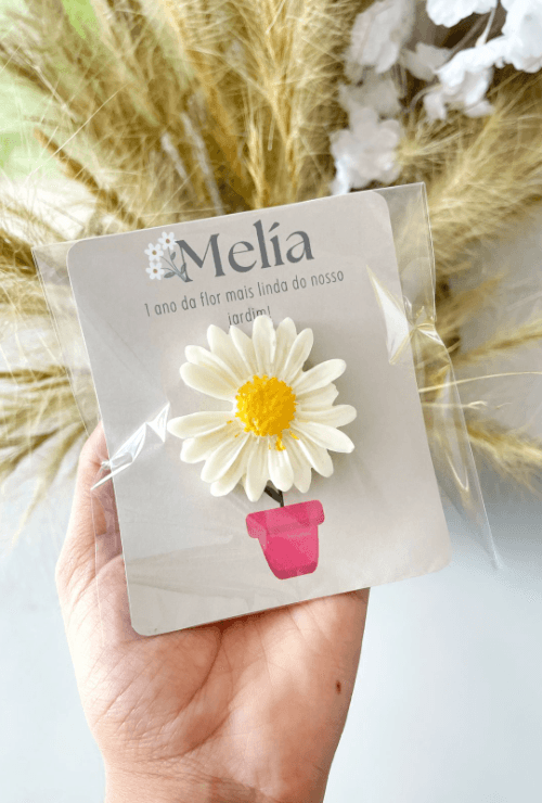 Mini Vela com Cartão Personalizado